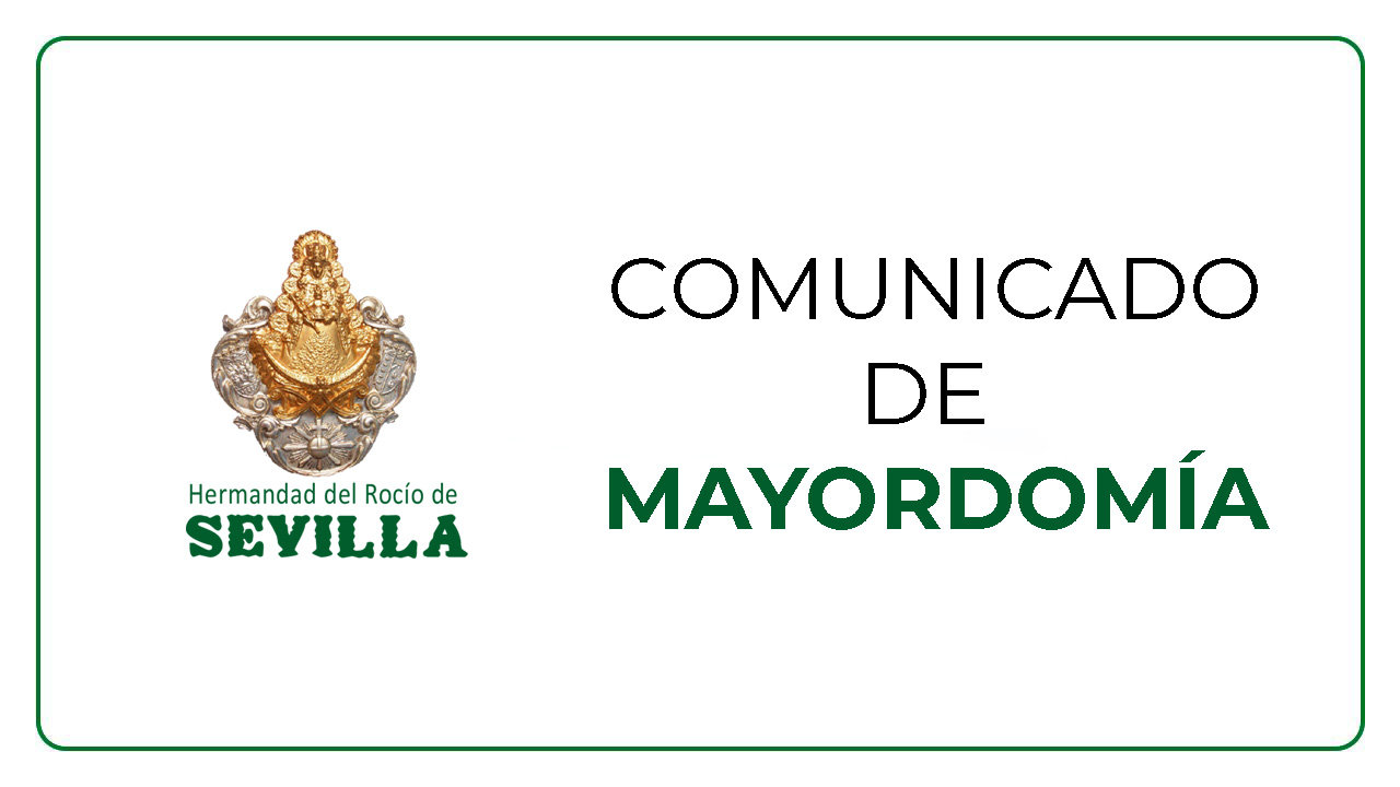 COMUNICADO DE MAYORDOMÍA – CUOTAS PENDIENTES DE PAGO