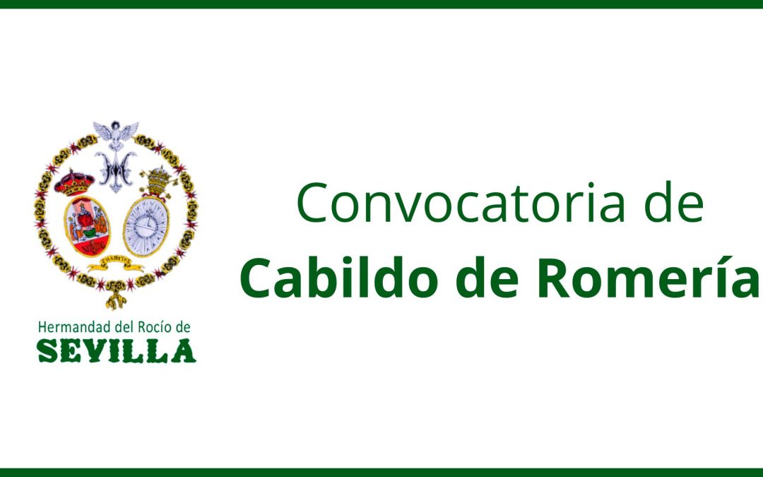 Nueva convocatoria Cabildo de Romería