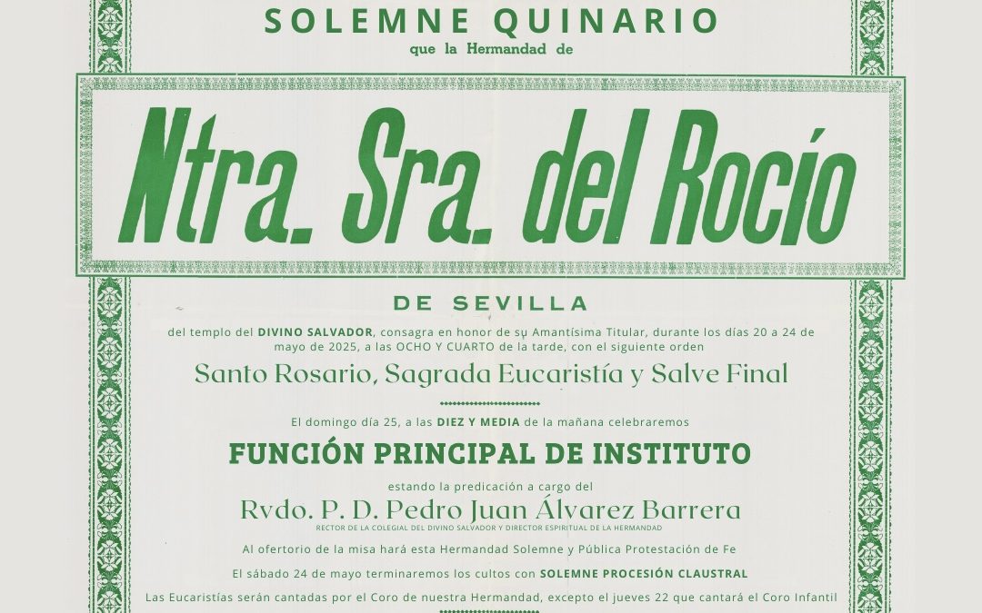 Solemne Quinario y Misa de Romeros 2025